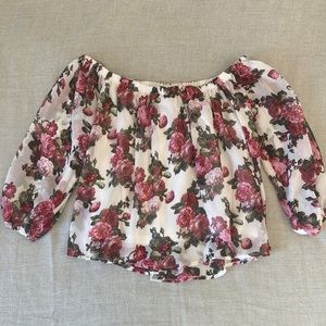 Floral Off The Shoulder Top